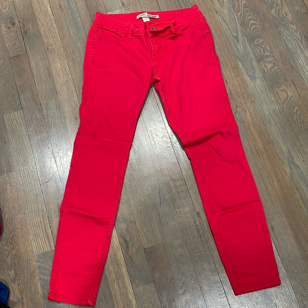 Red jeans
